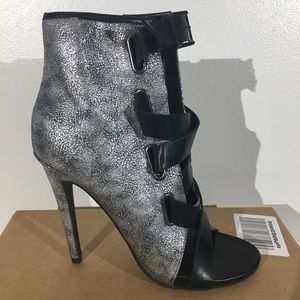 Paper Fox Omara Open Toe Booties/Heels - 8.5